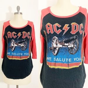 AC DC We Salute You Band T Shirt forever 21